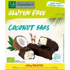 Clearance Damhert Coconut bars glutenvrij bio