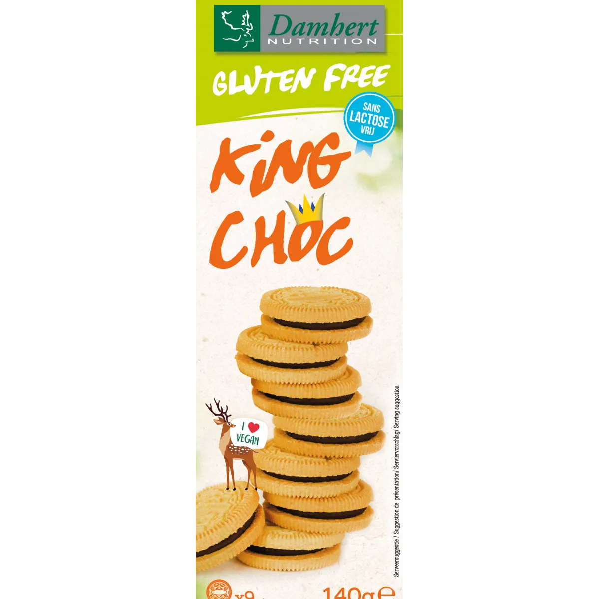 Damhert King chocolade koekjes lactose vrij