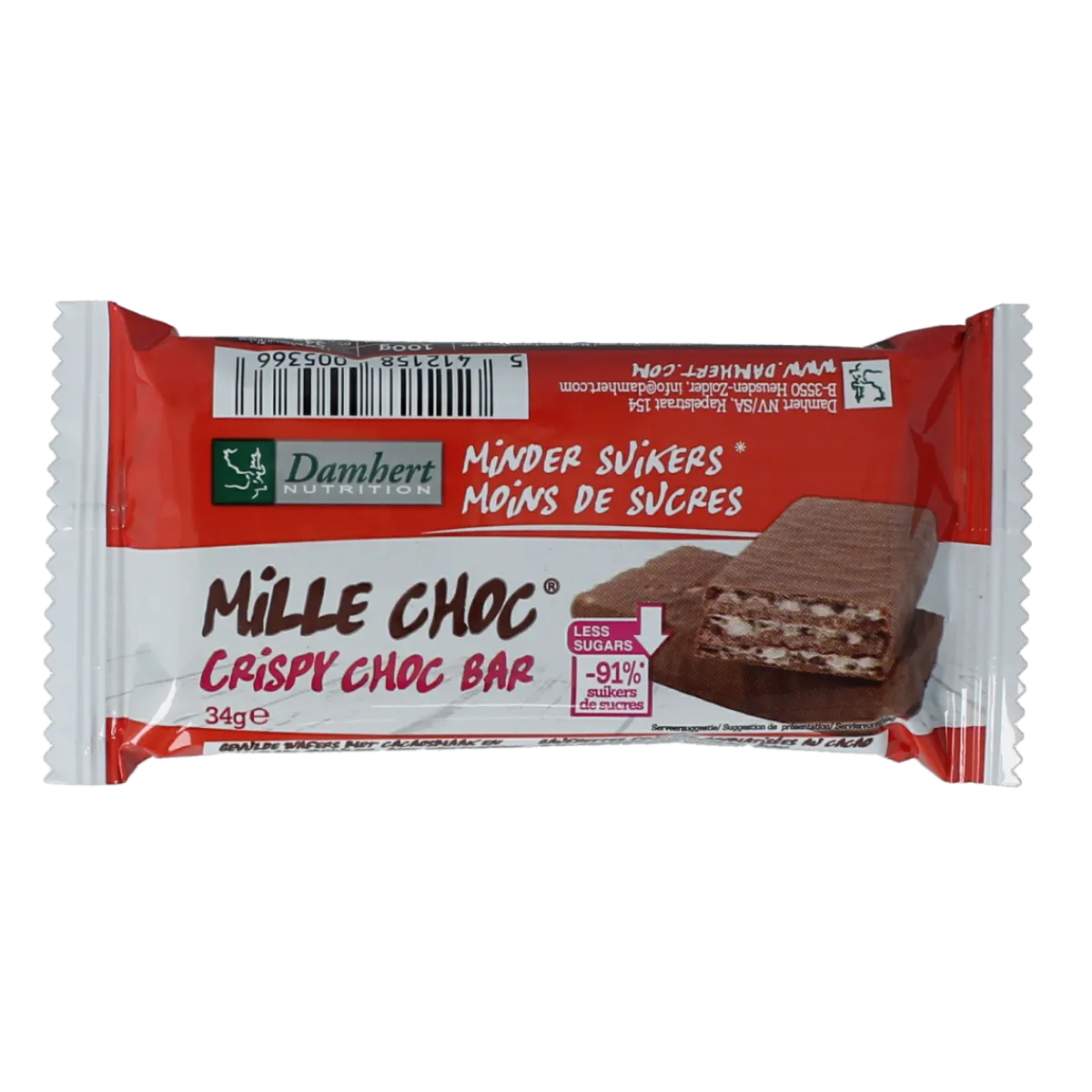 Best Damhert Mill choc chocolade reep