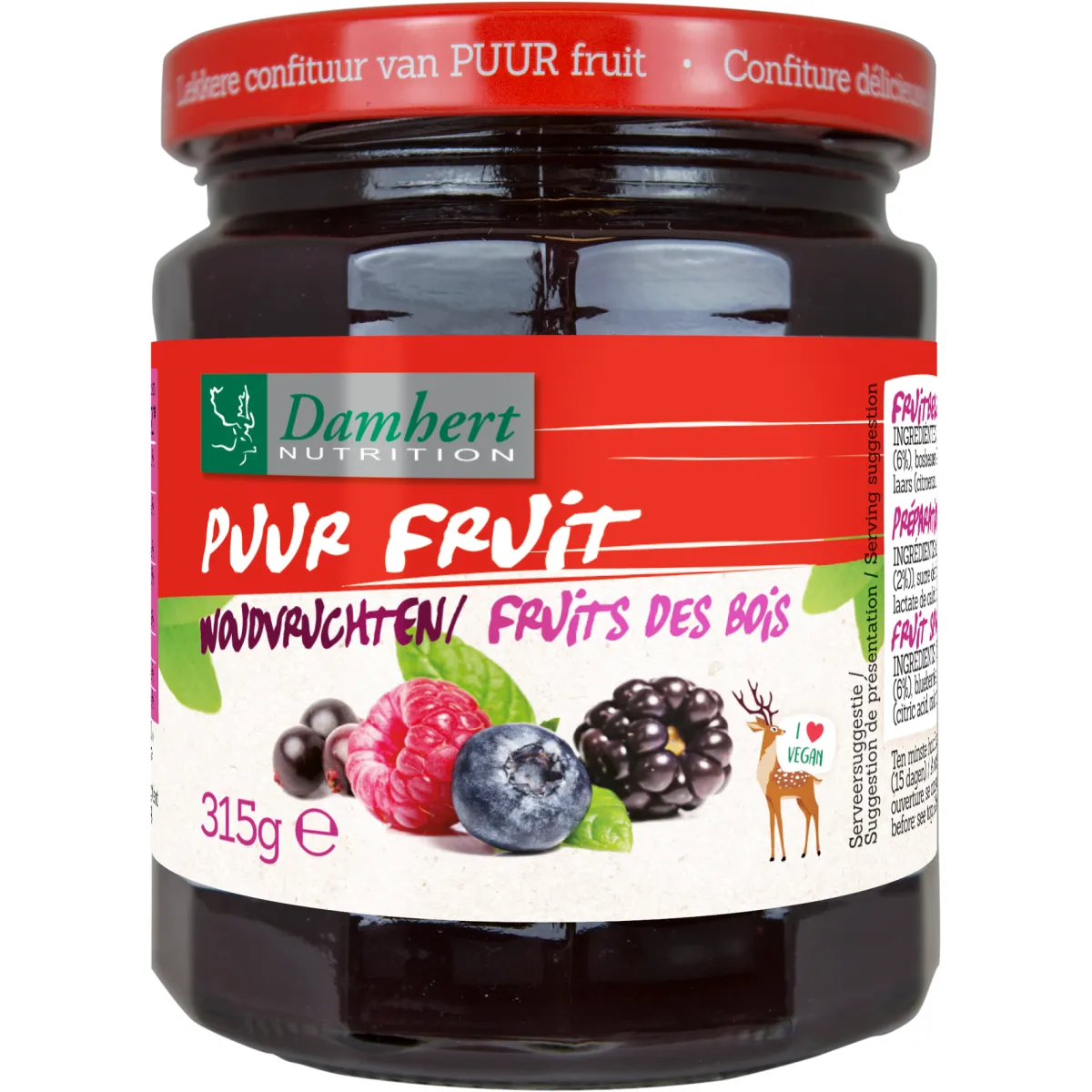 Sale Damhert Puur fruit confituur woudvruchten