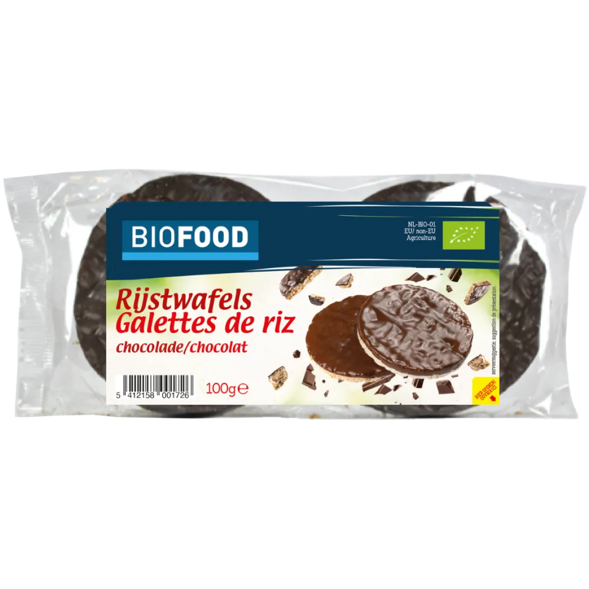 Damhert Rijstwafels choco bio