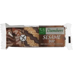 Damhert Sesambar chocolade glutenvrij