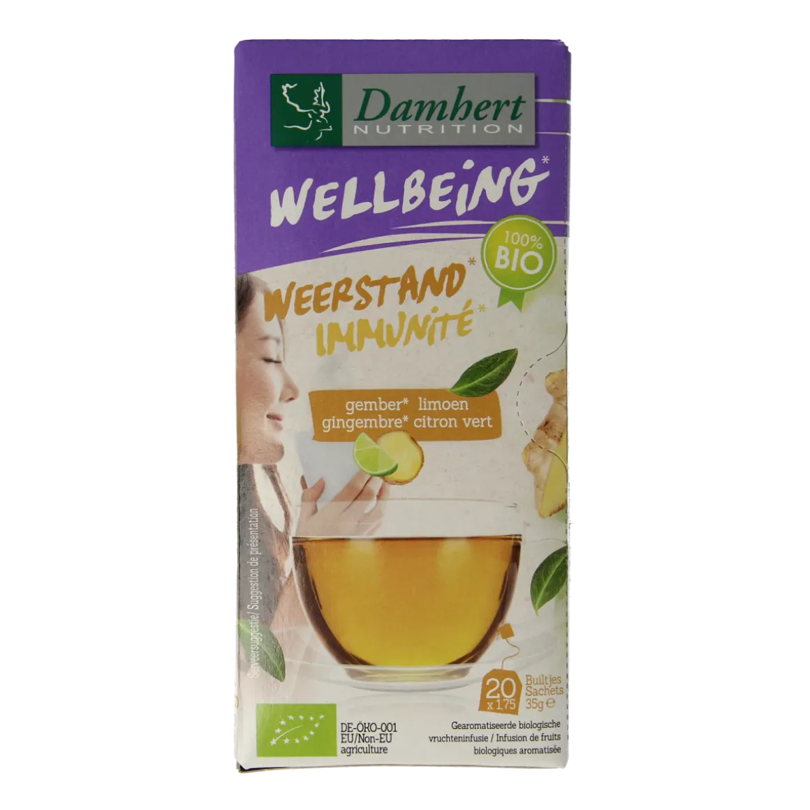 Damhert Tea time gember limoenthee bio
