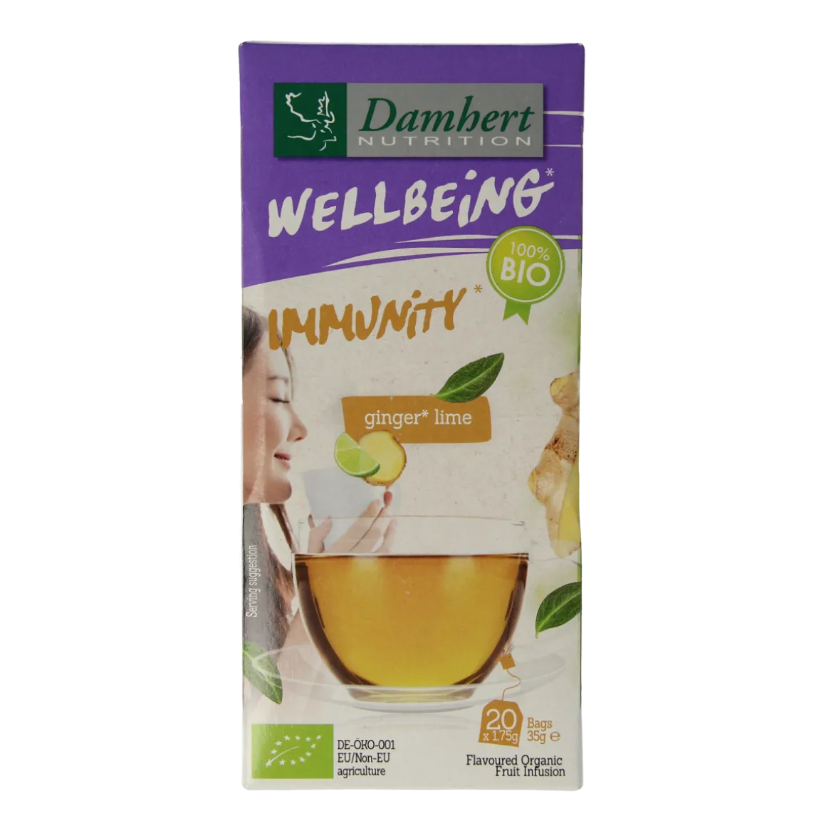 Damhert Tea time gember limoenthee bio