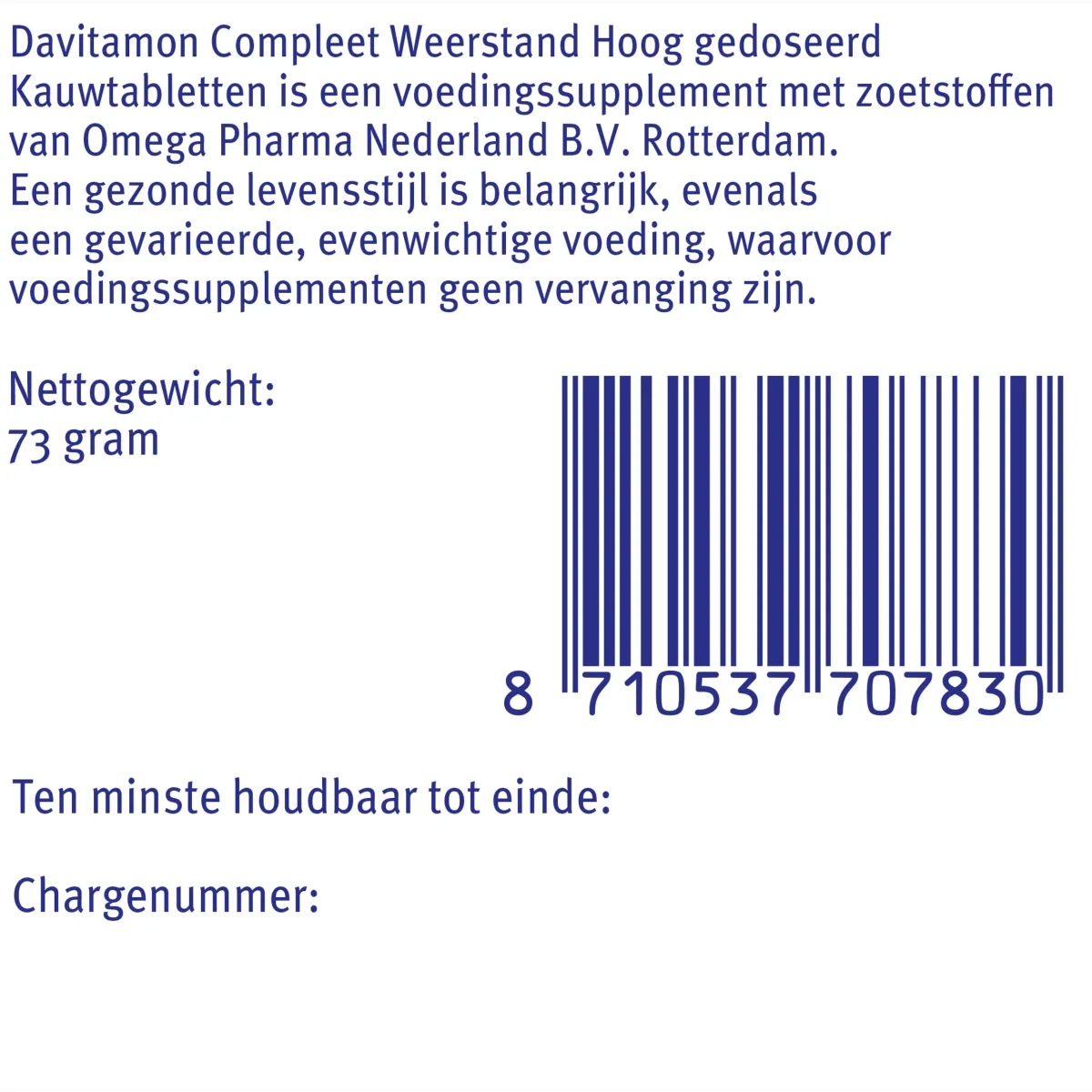 Davitamon Compleet weerstand hoog gedoseerd