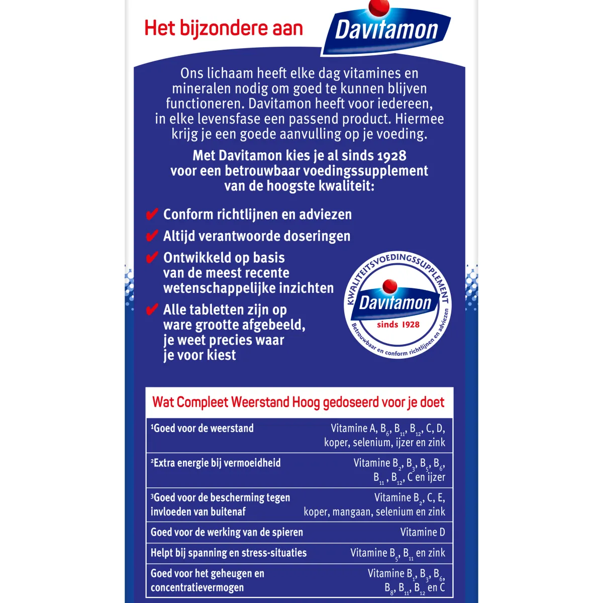 Davitamon Compleet weerstand hoog gedoseerd