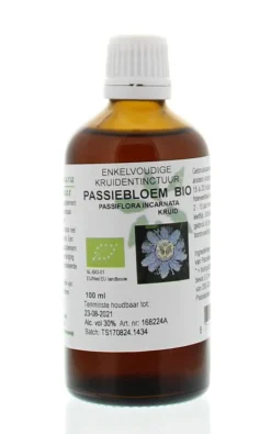 Discount De Cruydhof Passiflora incarnata herb/passiebloem tinctuur bio