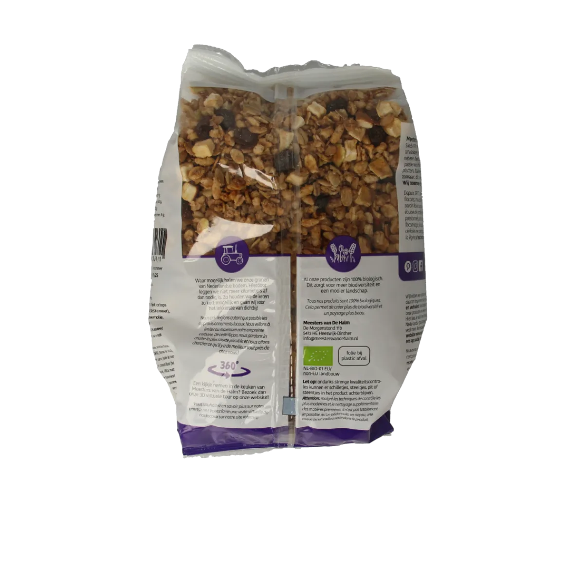 De Halm Crunchy granola appel/kaneel bio