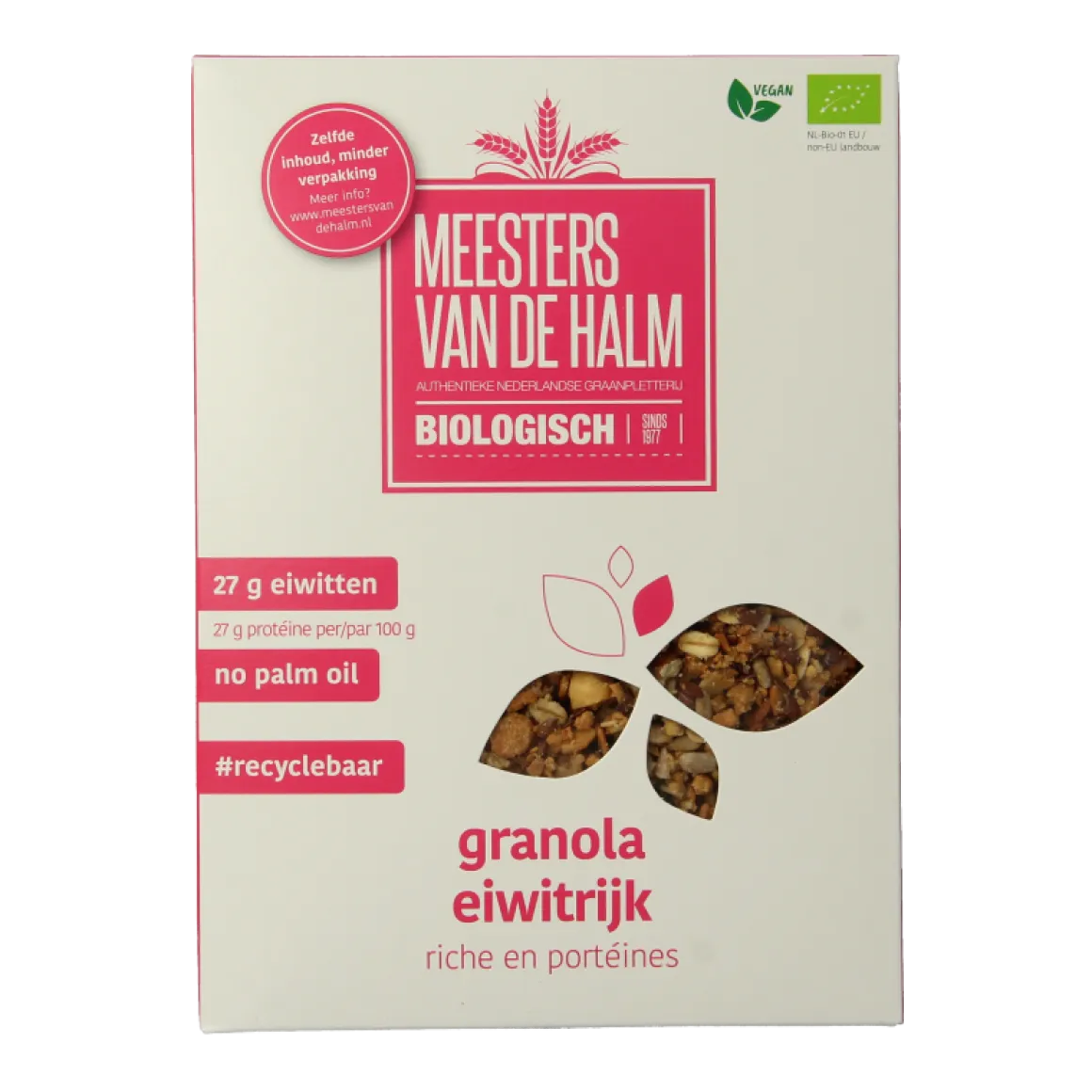 De Halm Granola eiwitrijk bio
