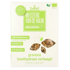 De Halm Granola koolhydraat verlaagd bio