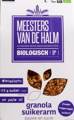 New De Halm Granola suikerarm bio