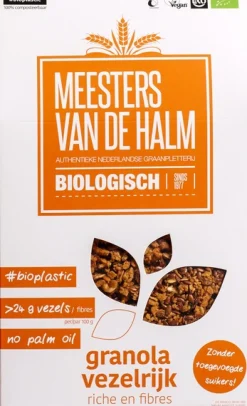 De Halm Granola vezelrijk bio