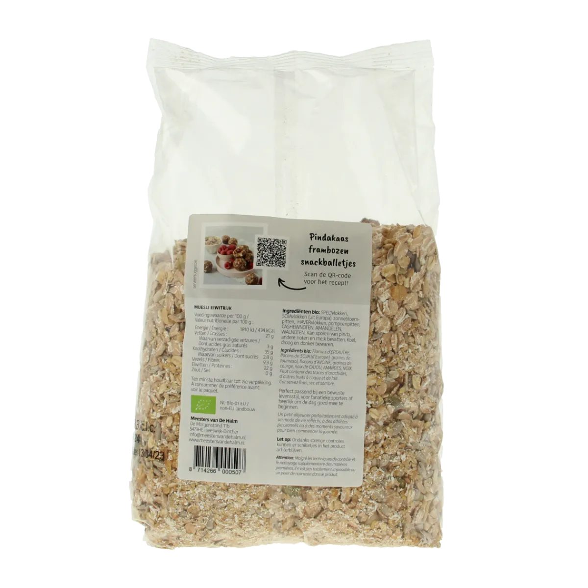 Outlet De Halm Muesli eiwitrijk herstel after sport bio