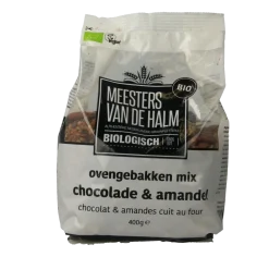 De Halm Ovengebakken mix chocolade en amandel bio