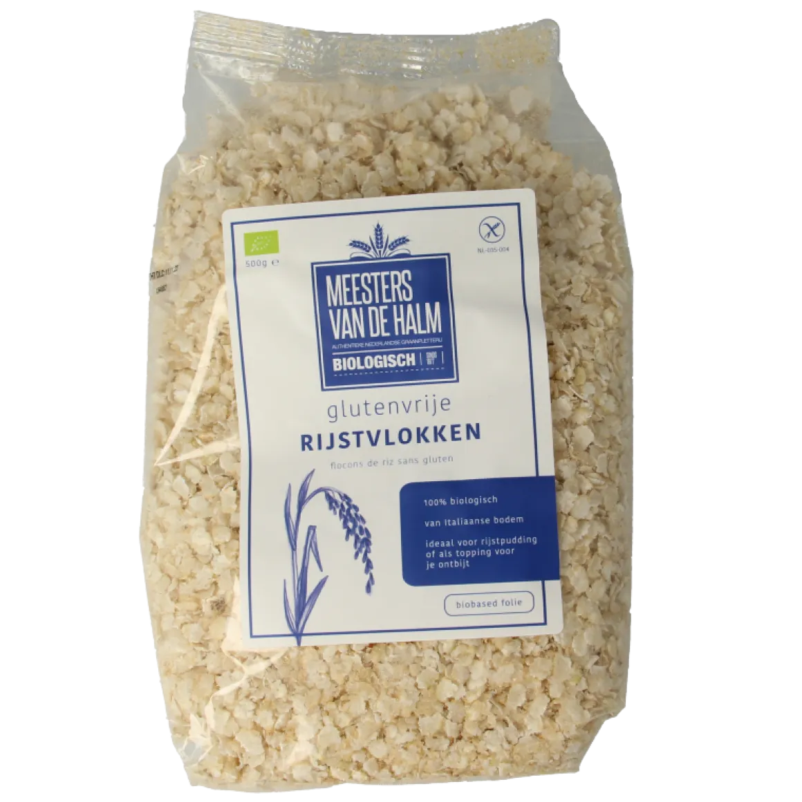 De Halm Rijstvlokken bio