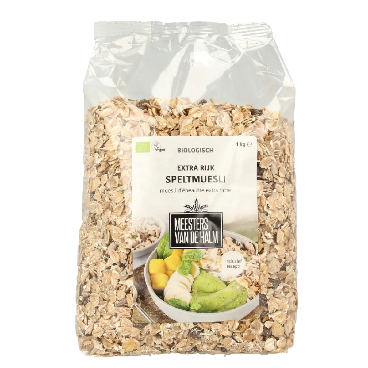 De Halm Speltmuesli extra rijk bio
