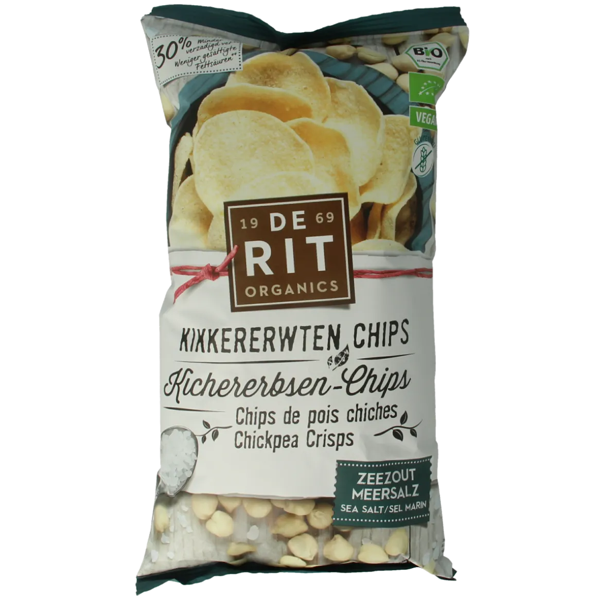 De Rit Kikkererwtenchips zeezout bio