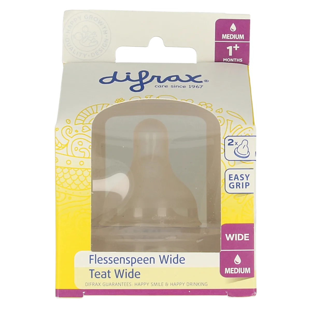 Discount Difrax Flesspeen soft breed medium
