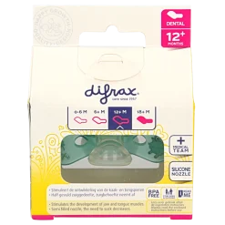 Difrax Fopspeen dental 12+ maanden glow in the dark