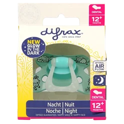 Difrax Fopspeen dental 12+ maanden glow in the dark