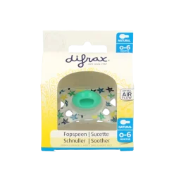 Difrax Fopspeen natural 0-6 maanden assorti