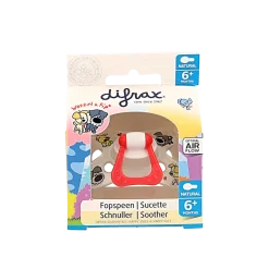 Hot Difrax Fopspeen natural 6+ maanden Woezel & Pip