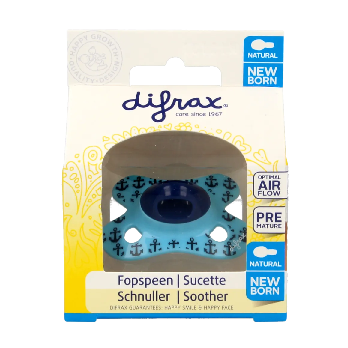 Difrax Fopspeen natural newborn