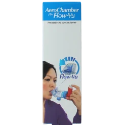 Online Diversen Aerochamber + flow VU mondstuk blauw