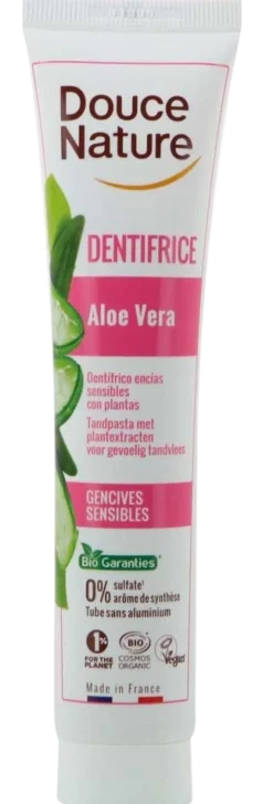 Best Douce Nature Tandpasta aloe vera voor gevoelig tandvlees bio