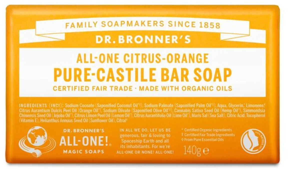 Dr Bronners Barsoap citrus & orange