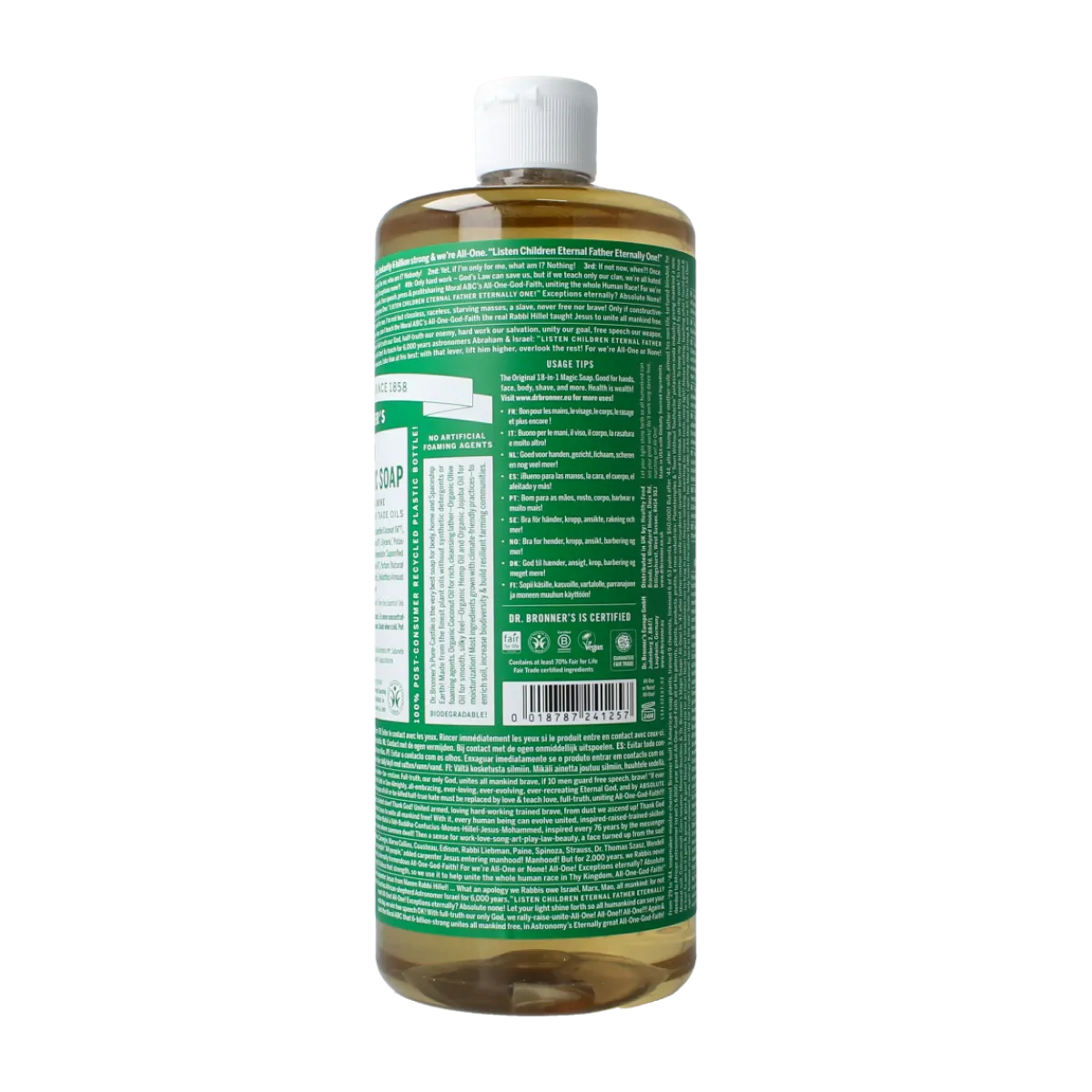 New Dr Bronners Liquid soap amandel