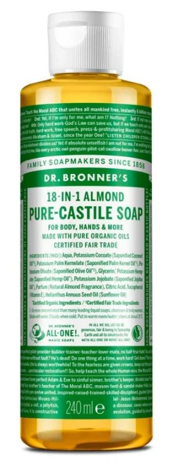 Dr Bronners Liquid soap amandel
