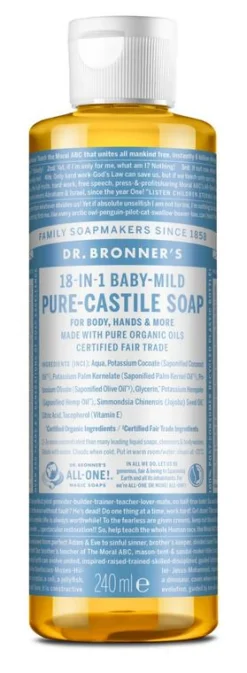 Dr Bronners Liquid soap baby mild