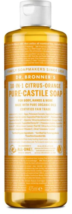 Discount Dr Bronners Liquid soap citrus/orange