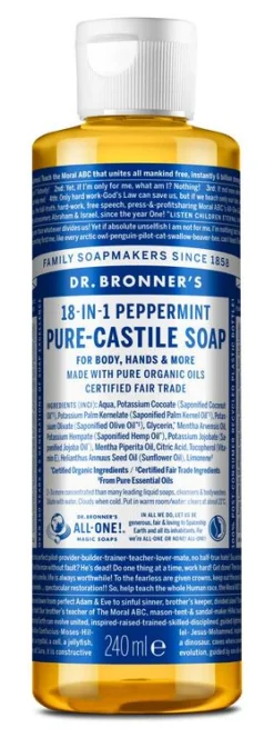 Dr Bronners Liquid soap peppermint