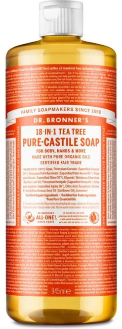 Dr Bronners Liquid soap tea tree