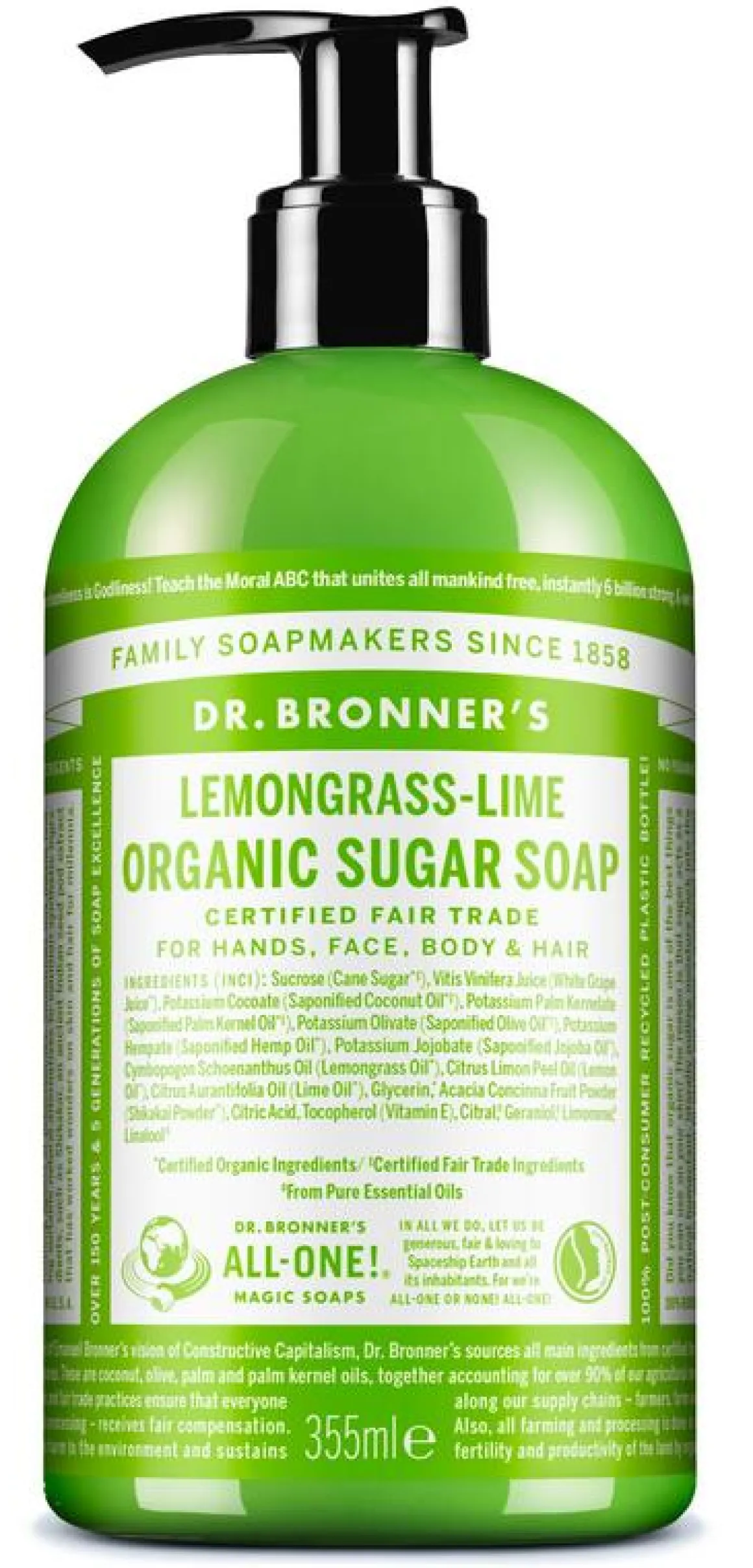 Dr Bronners Shikakai zeep citrus limoen