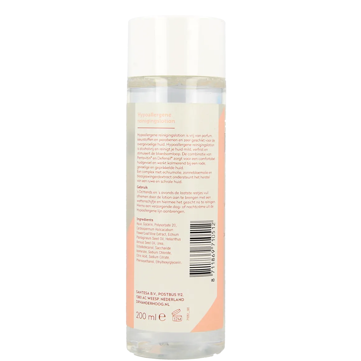 Dr. van der Hoog Hypoallergene reinigingslotion