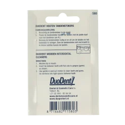Duodent Tandenstoker hout fine/extra fine dubbelzijdig