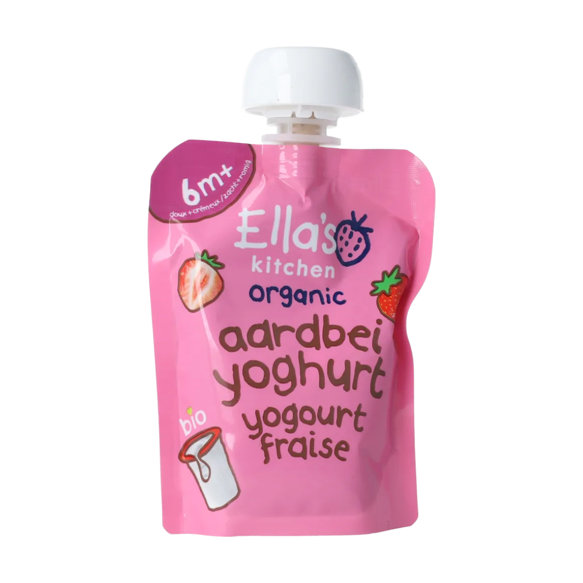Ella's Kitchen Aardbei yoghurt griekse stijl 6+ maanden bio