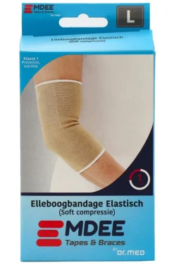 Discount Emdee Elastic support elleboog maat L huidskleur
