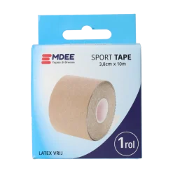 Emdee Sport tape 3.8cm x 10m huidkleur