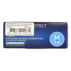 Hot Epiderm Protect Nitriel onderzoekhandschoen poedervrij M blauw