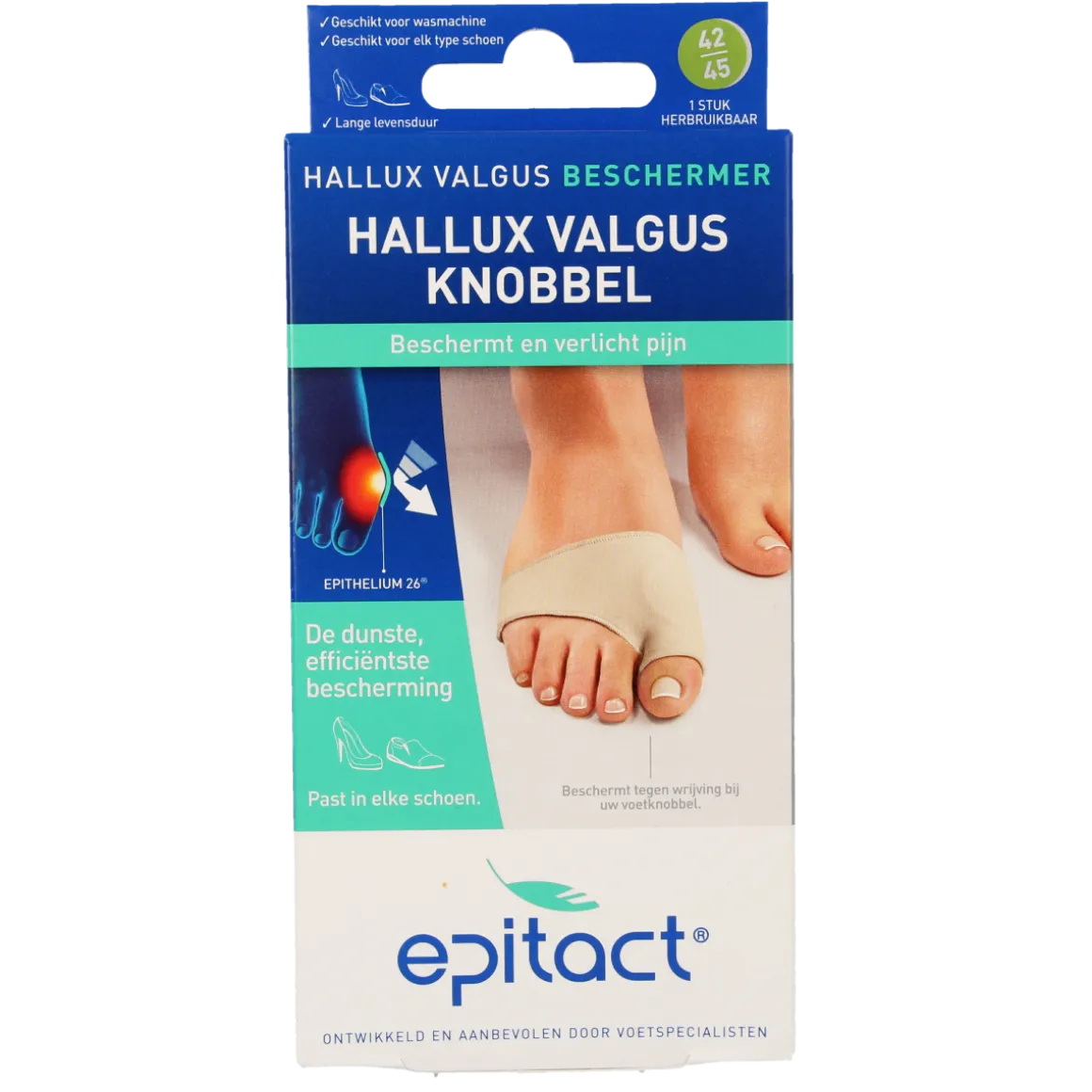 Epitact Hallux valgus knobbel beschermer maat 42/45