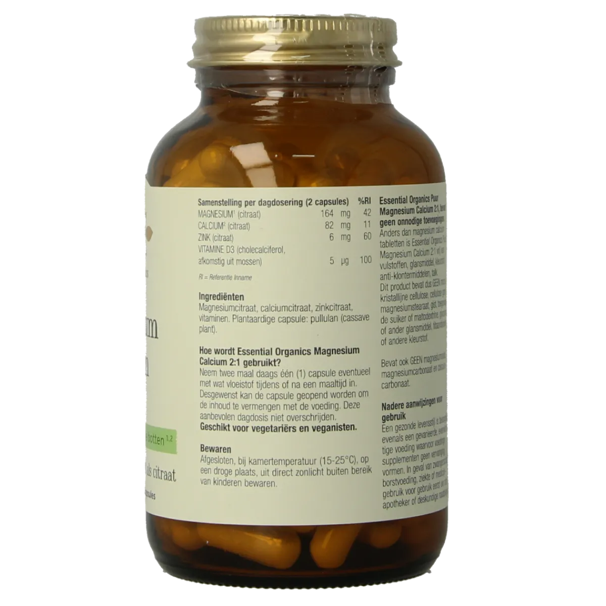 Best Essential Organics Magnesium calcium 2:1 puur