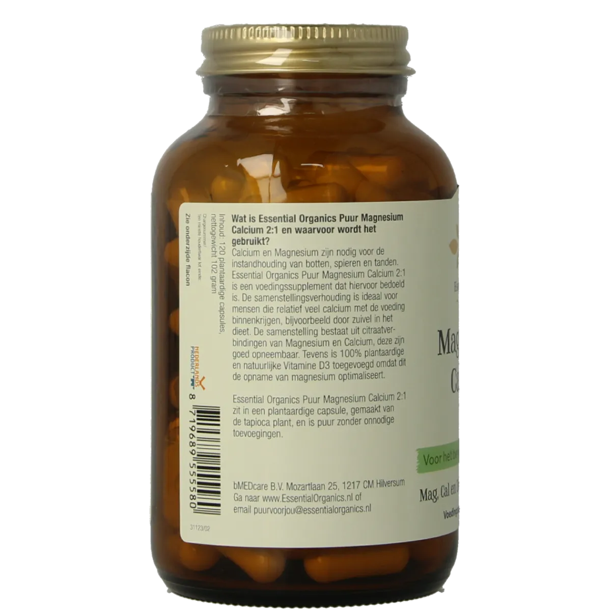Best Essential Organics Magnesium calcium 2:1 puur