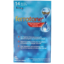 Hot Ferrotone Natuurlijk ijzer 14 x 20ml