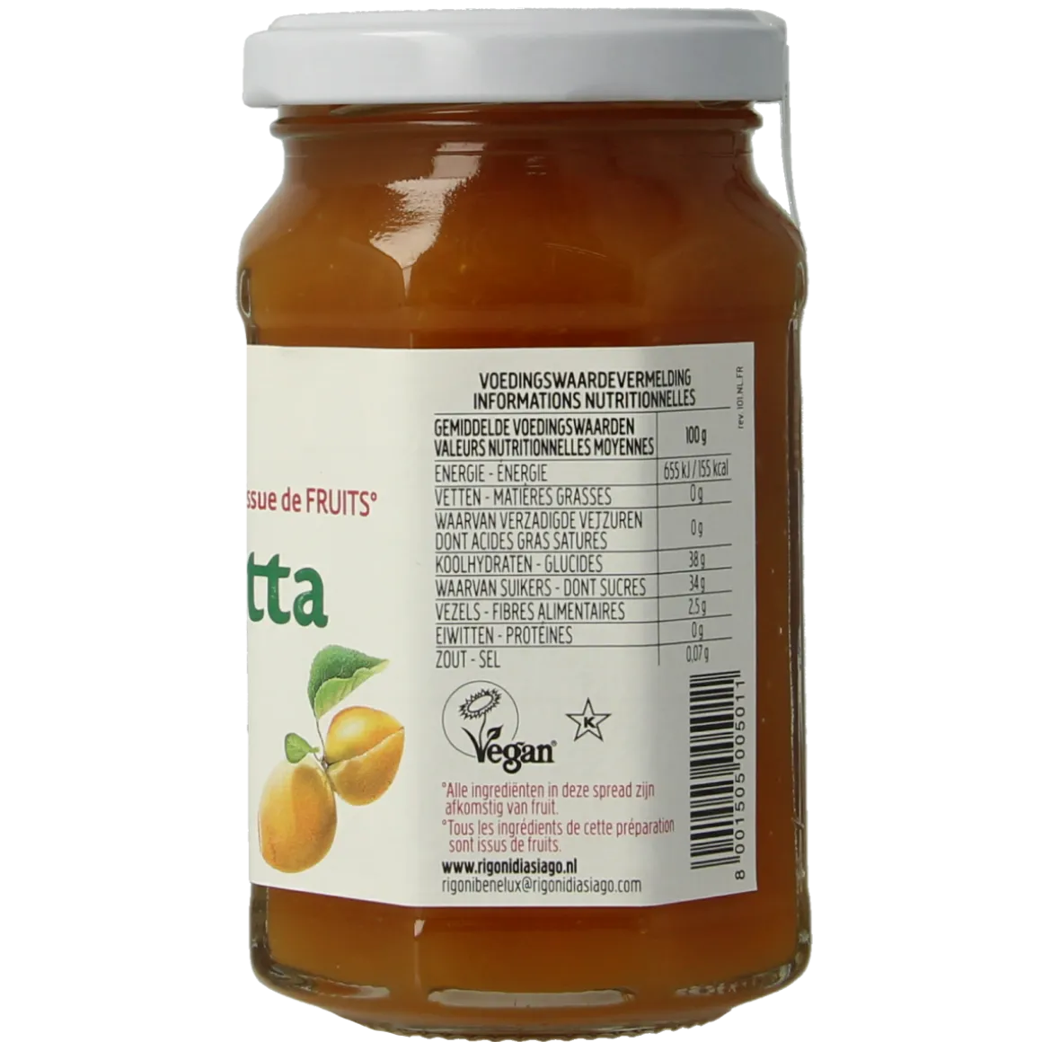 Fiordifrutta Abrikozenjam bio