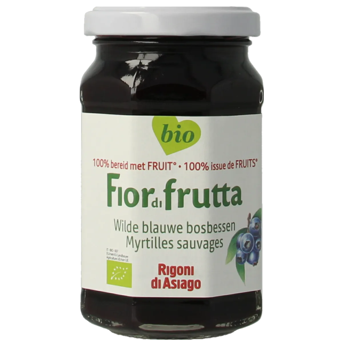 Fiordifrutta Blauwe bosbesjam bio