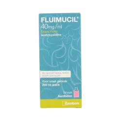 Fluimucil Drank 40mg/ml forte aardbei